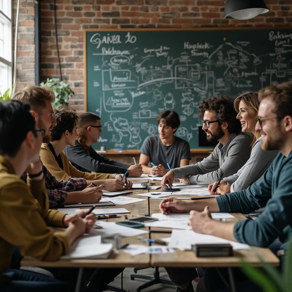 Sesión de trabajo colaborativo
