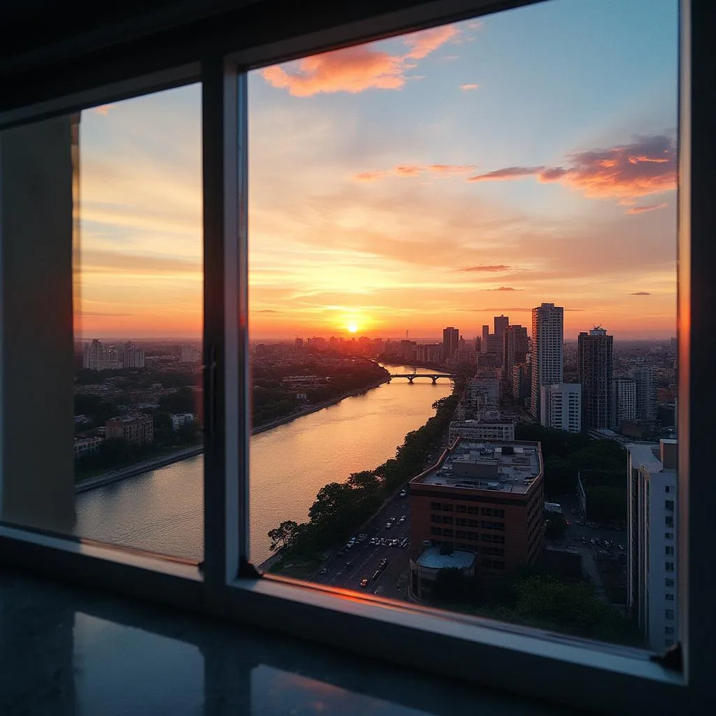 Vista de Rosario desde oficinas