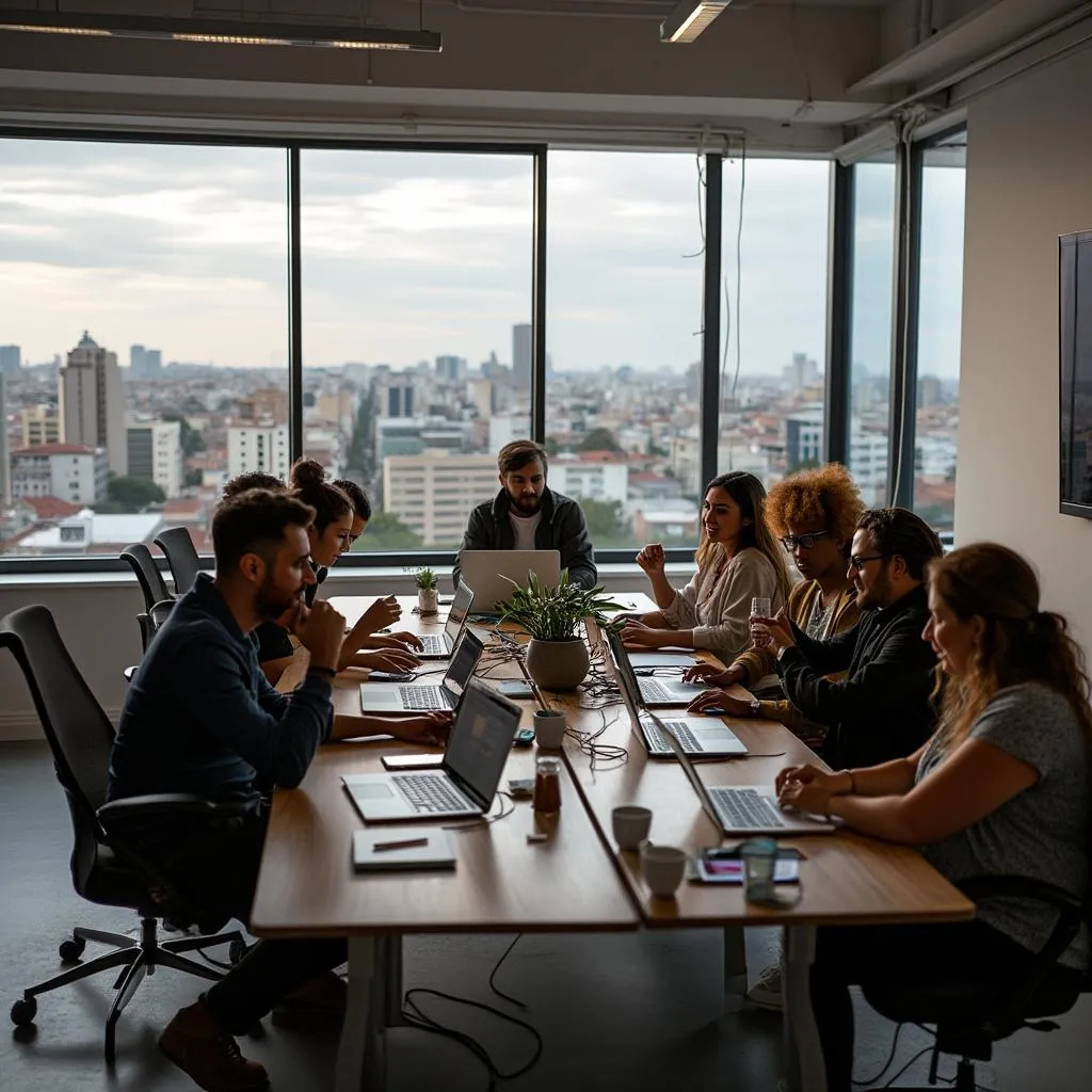 Equipo de DIVERTINGL en oficina de Rosario