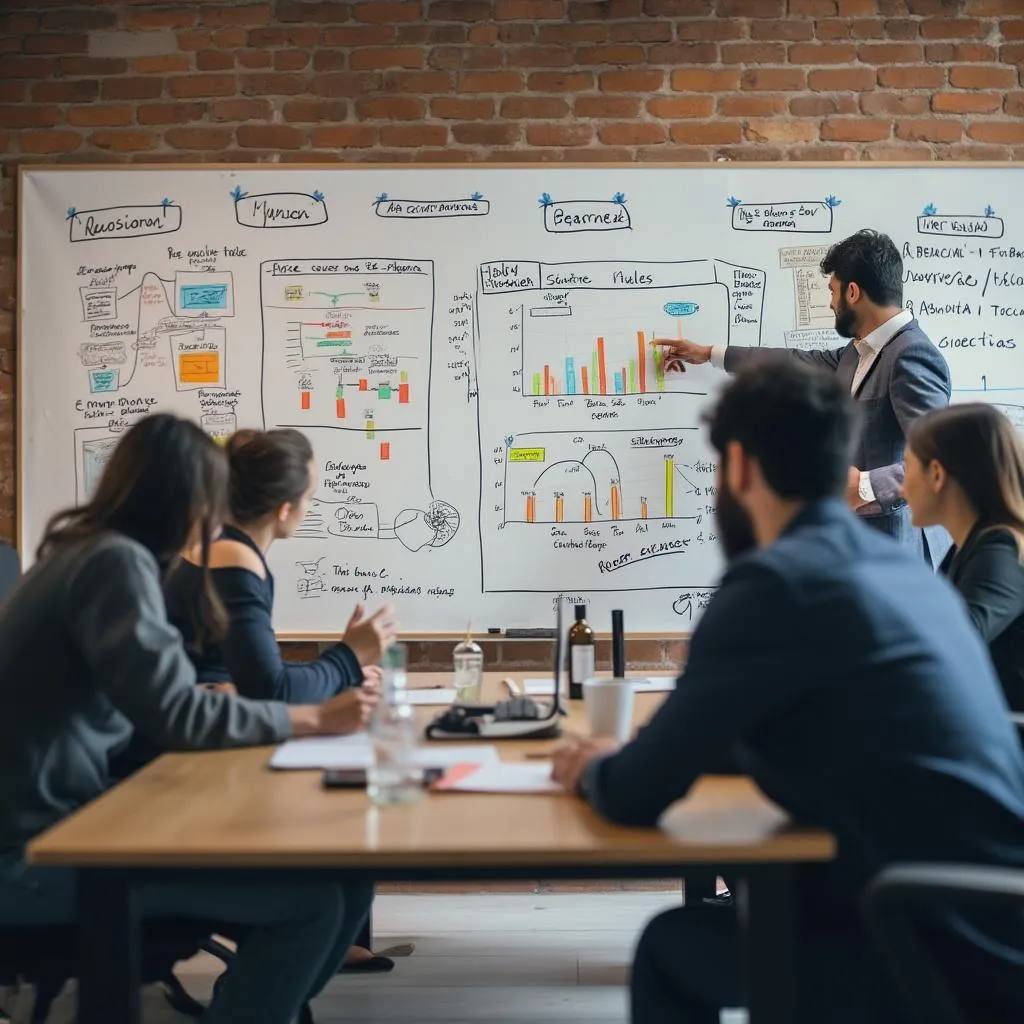 Equipo de DIVERTINGL en sesión de planificación estratégica
